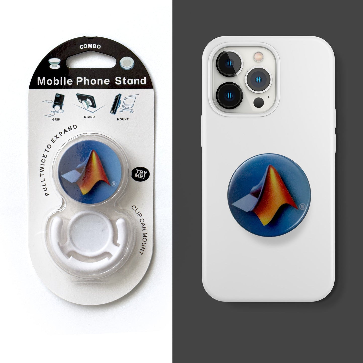 MathWorks L-Shaped Membrane Pop-Socket