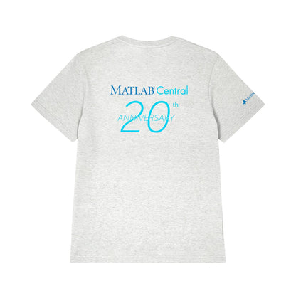 CLOSEOUT – MATLAB Central 20th Anniversary T-Shirt (2021 Edition): Mens